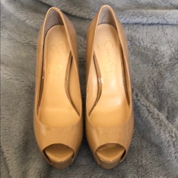 Jessica Simpson Shoes - Jessica Simpson Nude Heels Size 7.5